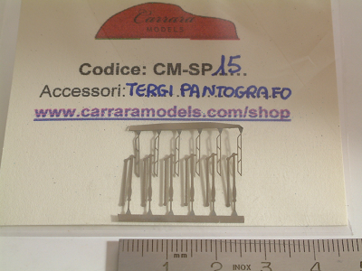 CM-SP15 set 6 pz tergicristallo a pantografo in fotoincisione per sport prototipo anni '60 '70 - scala 1:43